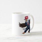 ユモアたっぷりのアメリカンイーグル コーヒーマグカップ (正面右)