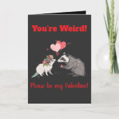 ユモアたっぷりのキュートなバレンタインTシャツ カード (正面)