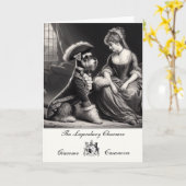 ユモアたっぷりのシュナウザー カサノバ 折りたたみグリーティングカード カード (黄色い花)