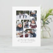 ユモアたっぷりのシンプルなフォトコラージュ シーズンカード (スタンド正面)