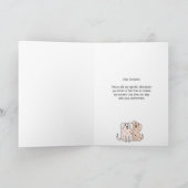 ユモアたっぷりのバレンタインカード あなたの寛大さに感謝 フォールド カード (内部)