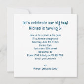 ユモアたっぷりのラブラドール誕生日カード, ラブラドール , 招待状 (裏面)