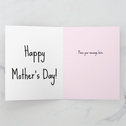 ユモアたっぷりの母の日カード あなたは全て正しかった カード (内部)