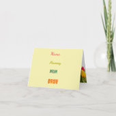 ユモアたっぷりの母の日グリーティングカード カード (正面)