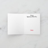 ユモアたっぷりの2つの背骨 ロマンチックまたはバレンタインカード カード (内部)