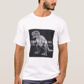ユモアたっぷりのT-Rexが選んだ、腕の日を決してスキップしないジムTシャツ Tシャツ (正面)
