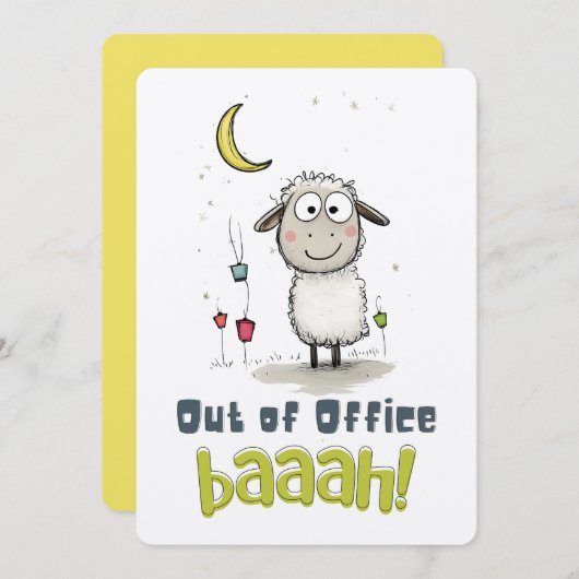 ユモアなイードの羊: 夏季休暇 BAAAH! 招待状 (正面/裏面)