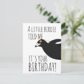 ユモアなカササギのポストカード ポストカード (スタンド正面)