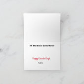 ユモアなムースのカナダデーカード カード (内部)