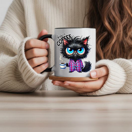 ユモアな猫の皮肉な動物の名言コーヒー モーフィングマグカップ