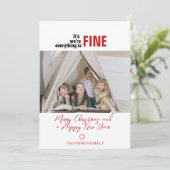 ユモアのあるホリデーカード　全てはうまくいっている フォト シーズンカード (スタンド正面)