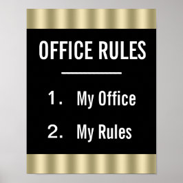 ユモアオフィスルールポスター ポスター
