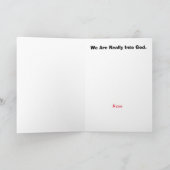 ユモアカップル ベッド ロマンチック カード (内部)