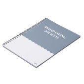 ユモア名言気分日記 ブルー モダン ノートブック (左側)