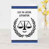 ユモア弁護士 カード (黄色い花)