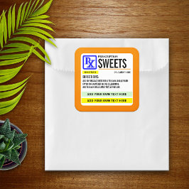 ユモア満点の処方箋ラベル スクエアシール