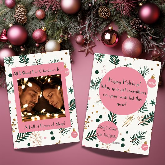 ユモア満点！クリスマスに欲しいものは疲労写真 シーズンカード