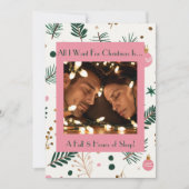 ユモア満点！クリスマスに欲しいものは疲労写真 シーズンカード (正面)