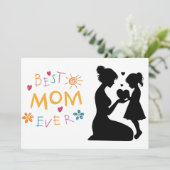 ユモア満載のカスタム母の日フラットグリーティングカード カード (スタンド正面)