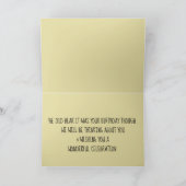 ユモア満載のカバーテキスト鳥の写真グリーティング カード (内部)