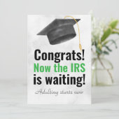 ユモア満載の卒業カード - IRSが待っています 招待状 (スタンド正面)