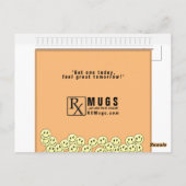 ユモア満載の巨大な回復祝いカード ポストカード (裏面)