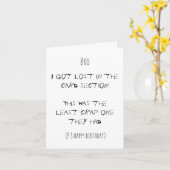 ユモア満載の折りたたみ式グリーティングカード 家族の誕生日 カード (黄色い花)