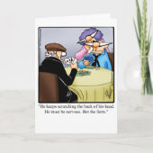 ユモア満載の結婚記念日グリーティングカード カード (正面)