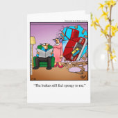 ユモア満載の記念日カード 彼へ カード (黄色い花)