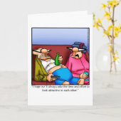 ユモア満載の記念日グリーティングカード カード (黄色い花)