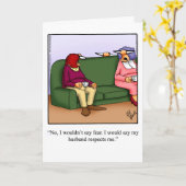 ユモア満載の記念日グリーティングカード カード (黄色い花)