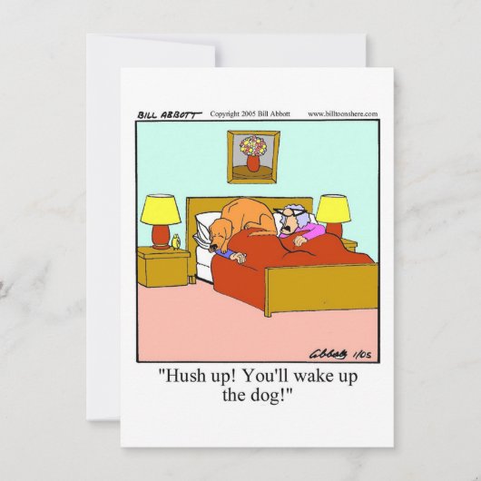 ユモア満載の記念日パーティー招待状 招待状 (正面)