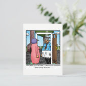 ユモア満載の面白い結婚記念日ハガキ ポストカード (スタンド正面)