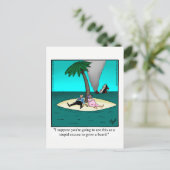 ユモア満載の面白い結婚記念日ハガキ ポストカード (スタンド正面)