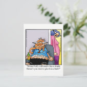 ユモア満載の面白い結婚記念日ハガキ ポストカード (スタンド正面)