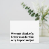 ユモア溢れるオフィシエイト提案 結婚してください ご案内 招待状 (スタンド正面)