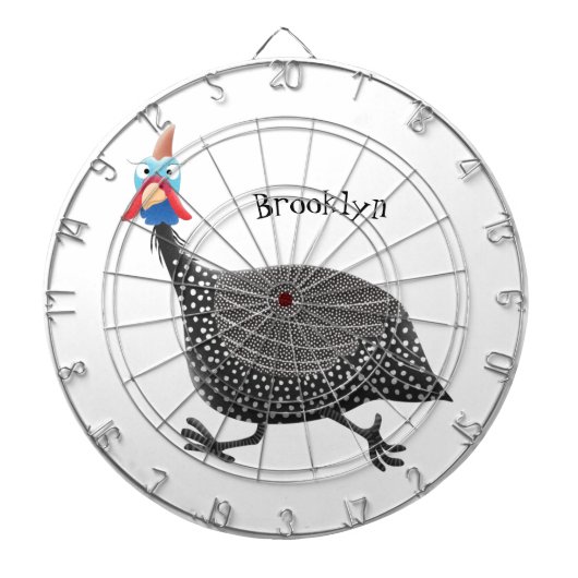 ユモア溢れるキジ目の鳥のイラスト ダーツボード (正面)