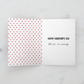 ユモア溢れるトランプ愛の政治ジョーク バレンタイン カード (内部)