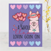 ユモア溢れるバレンタインデーのグリーティングカード カード (黄色い花)