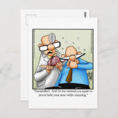 ユモア溢れる回復おめでとうカード ポストカード (正面/裏面)