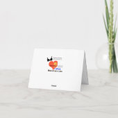 ユモア溢れる愛国的なノーブラデーグリーティングカード カード (裏面)