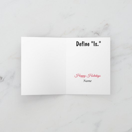 ユモア溢れる政治風刺クリスマスカード カード (内部)