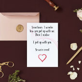 ユモア溢れる結婚記念日カード - 誕生日カード サンキューカード