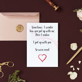 ユモア溢れる結婚記念日カード - 誕生日カード サンキューカード