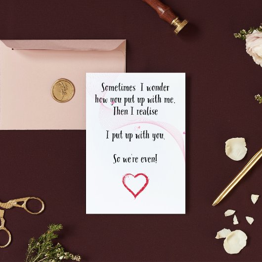 ユモア溢れる結婚記念日カード - 誕生日カード サンキューカード