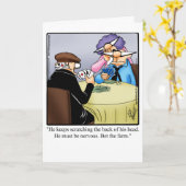 ユモア溢れる記念日グリーティングカード カード (黄色い花)