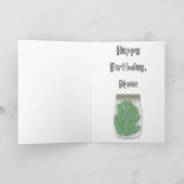 ユモア溢れる誕生日カード - お母さんの誕生日 カード (内部)