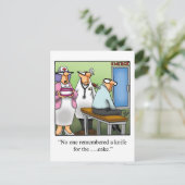 ユモア溢れる誕生日ジョークのポストカード ポストカード (スタンド正面)