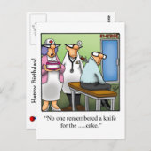 ユモア溢れる誕生日ジョークのポストカード ポストカード (正面/裏面)