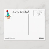 ユモア溢れる誕生日ジョークのポストカード ポストカード (裏面)